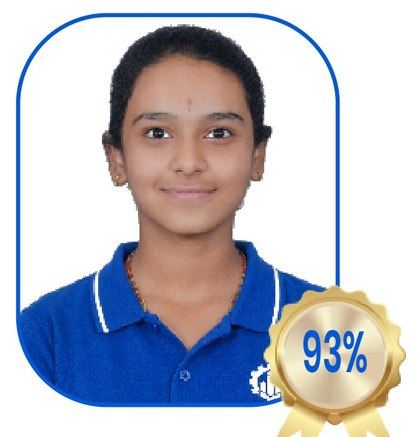 Laasya V — 93% in X-Std 2025-26