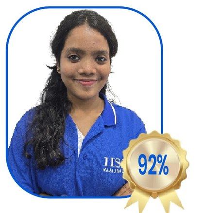 Srujana V R — 92% in X-Std 2025-26